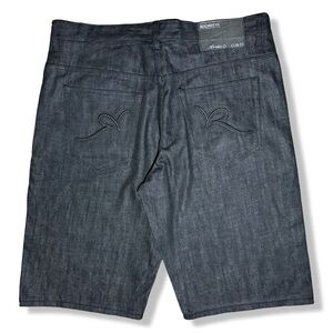 Y2K Roca Wear Baggy Black Denim Shorts